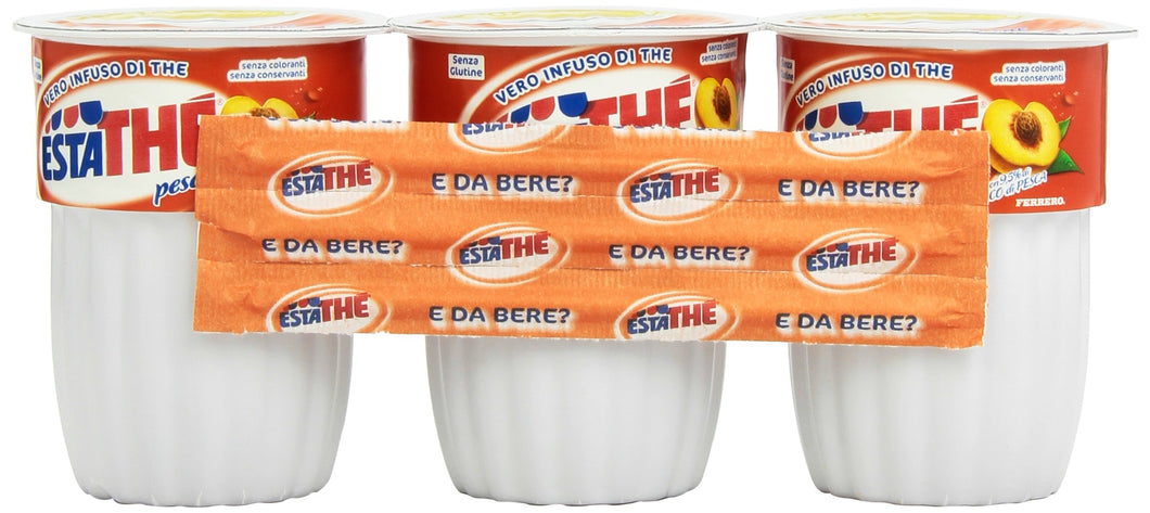 Estathé, Infuso di Thè alla Pesca, 3 Confezioni da 200 Ml