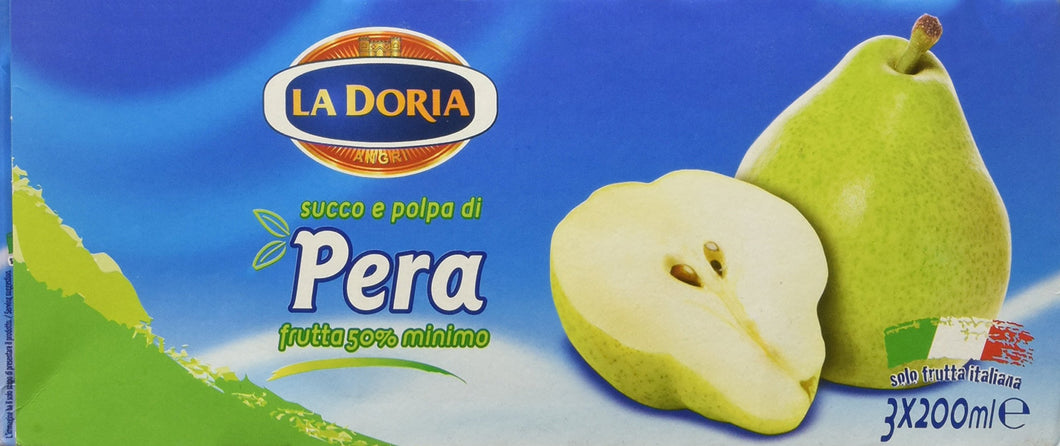 La Doria Succo Pera Ml.200X3x 8  24 pezzi ml 200 brik carta
