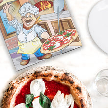 Carica l&#39;immagine nel visualizzatore di Gallery, Confezione da 100 pezzi contenitori pizza da asporto in carta alimentare, pizza box, alimenti caldi, scatola pizza, delivery, cartonpizza riciclabile, dimensioni 29 x 29 x 3.5 cm
