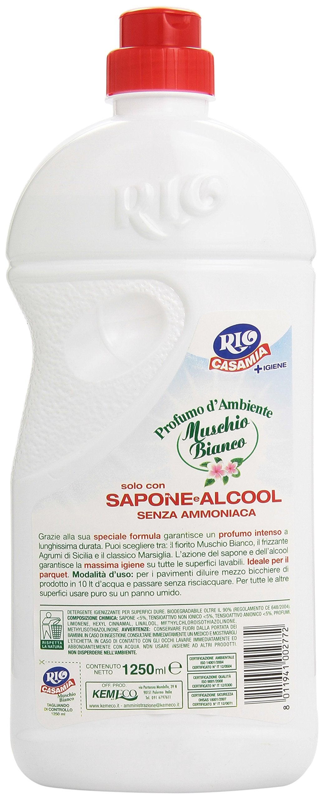 Rio Casamia Detersivo con Sapone e Alcool - 1.25 l