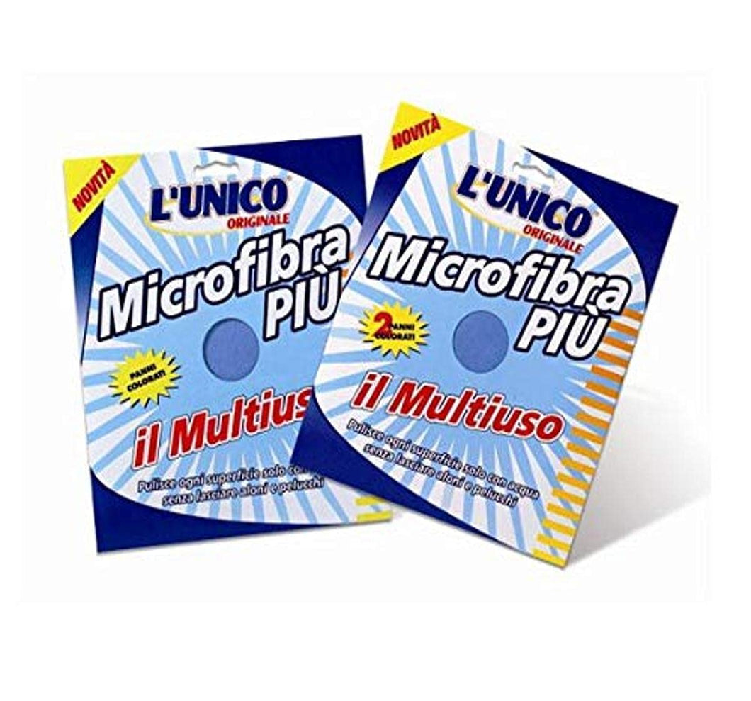 Montrasio Italia Pulizia Microfibra Piu' Panno, Multicolore, panno unico 38 x 45 cm x 8 pezzi