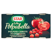 Carica l'immagine nel visualizzatore di Gallery, Star Polpabella, Polposi Cubetti, Pomodoro 100% Italiano, 3 x 400g
