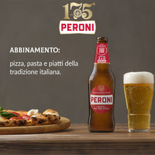 Carica l&#39;immagine nel visualizzatore di Gallery, Peroni Birra 175 Anniversario, Cassa Birra con 24 Birre in Bottiglia da 33 cl, 7.92 L, Birra Lager con Malto 100% Italiano dal Gusto Moderatamente Amaro, Gradazione Alcolica 4.7% Vol
