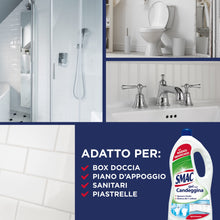 Carica l&#39;immagine nel visualizzatore di Gallery, Smac - Detergente Gel Multisuperficie con Candeggina, Azione Igienizzante e Sgrassante, con Agenti Sbiancanti, 850 ml
