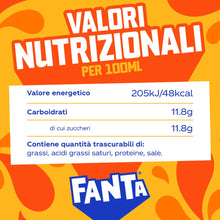 Carica l&#39;immagine nel visualizzatore di Gallery, Fanta  12 Bottiglie da 450 Ml, Arance Italiane, senza Aggiunta di Conservanti, Bottiglia PET Riciclabile - 1544102

