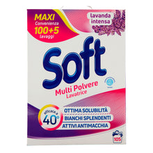 Carica l&#39;immagine nel visualizzatore di Gallery, Soft Lavanda Igienizzante fustino 105 lavaggi 5250g
