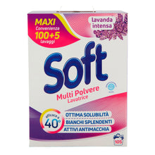 Carica l&#39;immagine nel visualizzatore di Gallery, Soft Lavanda Igienizzante fustino 105 lavaggi 5250g
