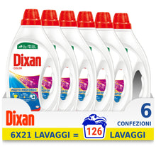 Carica l&#39;immagine nel visualizzatore di Gallery, Dixan Detersivo Lavatrice Liquido Color, confezione da 126 lavaggi
