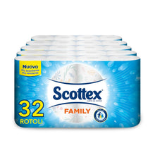 Carica l&#39;immagine nel visualizzatore di Gallery, Scottex Casa Family, Carta Da Cucina, Morbida e Resistente, Ultra assorbente, Con Carta certificata FSC, 32 Rotoli
