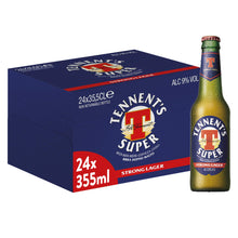 Carica l'immagine nel visualizzatore di Gallery, Tennent’s Super Birra, Bot - Pz da 24 x 355 ml
