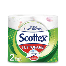 Carica l&#39;immagine nel visualizzatore di Gallery, Scottex Tuttofare, Confezione da 2 Rotoli

