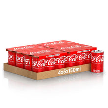Carica l&#39;immagine nel visualizzatore di Gallery, Coca-Cola Original Taste – 24 Lattine da 150 ml, T

