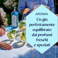 Carica l&#39;immagine nel visualizzatore di Gallery, Bombay Sapphire Premium Distilled London Dry Gin, Vol. 40%, 100cl / 1L, infuso a vapore con 10 botanical esotici selezionati con cura
