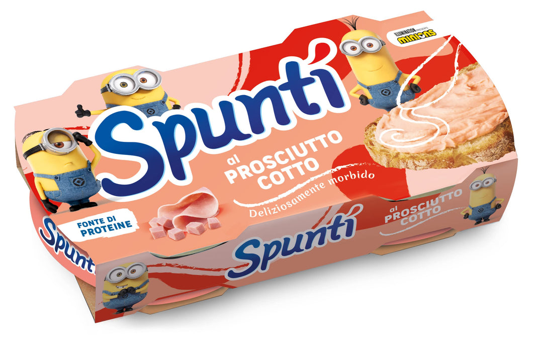 Simmenthal Spuntì - Crema Spalmabile al Prosciutto Cotto Gusto Affumicato, Fonte di Proteine, 2 Lattine da 84 gr