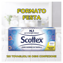 Carica l&#39;immagine nel visualizzatore di Gallery, Scottex Tovaglioli Monovelo Formato Famiglia, 1 Confezione da 200 Tovaglioli
