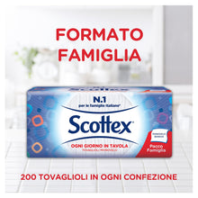 Carica l&#39;immagine nel visualizzatore di Gallery, Scottex Tovaglioli Monovelo Formato Famiglia, 1 Confezione da 200 Tovaglioli
