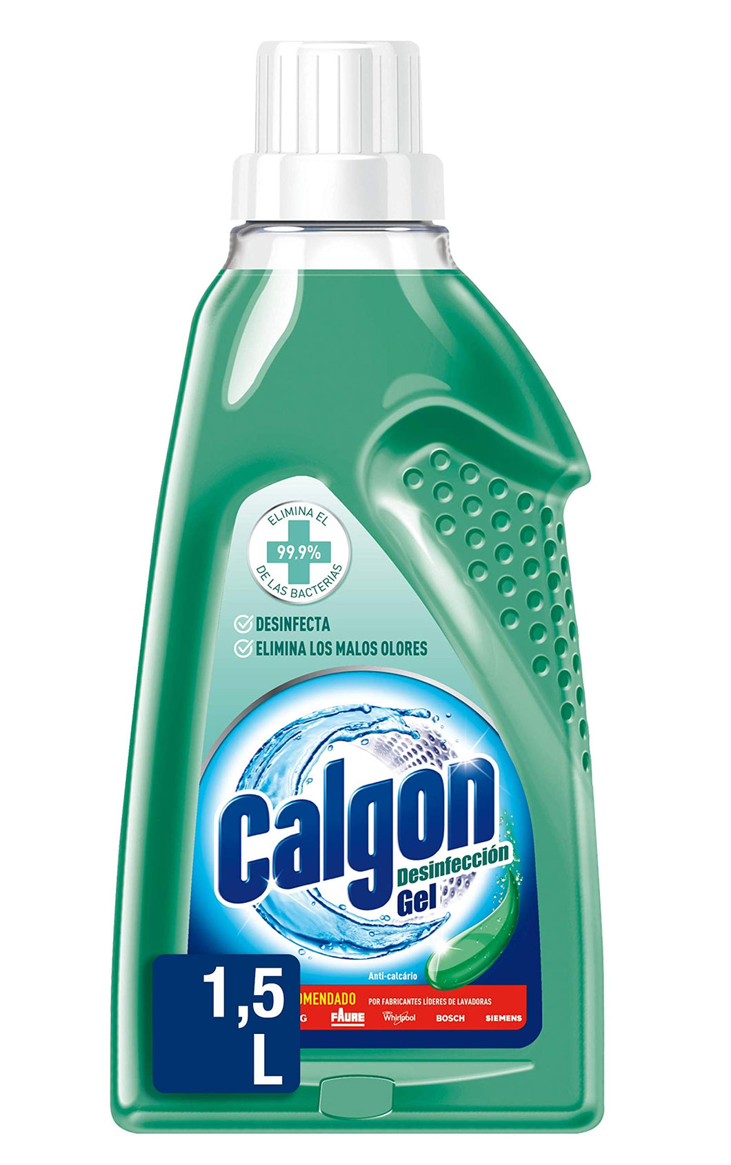 Calgon Disinfezione Gel - Liquido battericida e rimozione dei cattivi odori dalla lavatrice, 1,5 l