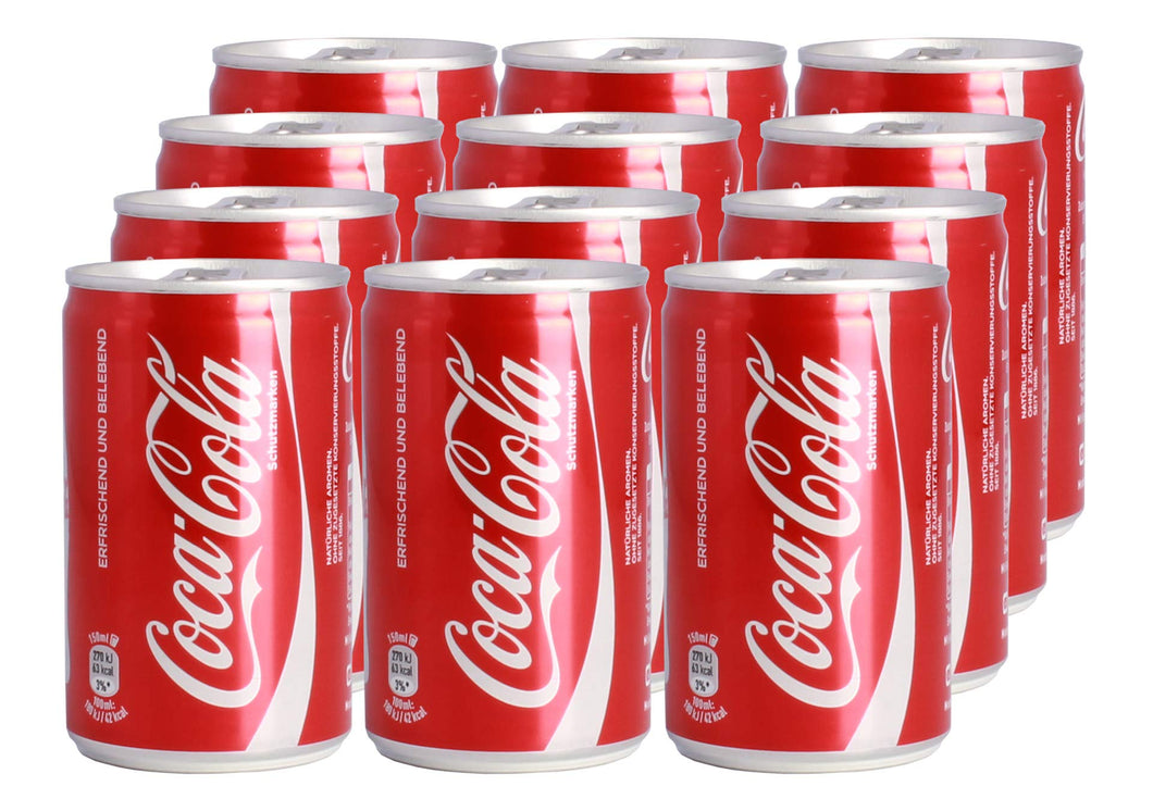 Coca-Cola - Mini lattine da 150 ml, 12 pezzi