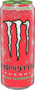 1 LATTINA MONSTER WATERMELON ULTRA USA ENERGY DRINK ZERO ZUCCHERI NO SUGAR 473ml COLOR TOP