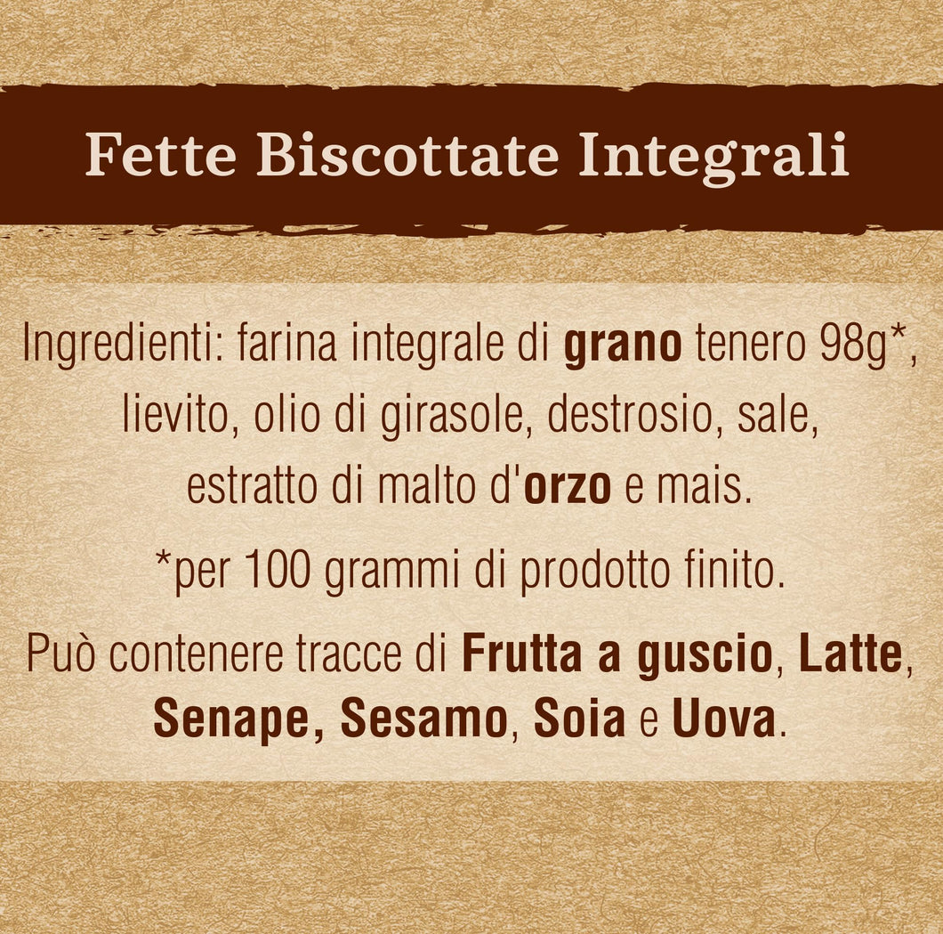 Mulino Bianco Fette Biscottate Integrali, Colazione Ricca di Fibre e Gusto, Senza Olio di Palma - 630 gr