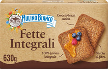 Carica l&#39;immagine nel visualizzatore di Gallery, Mulino Bianco Fette Biscottate Integrali, Colazione Ricca di Fibre e Gusto, Senza Olio di Palma - 630 gr
