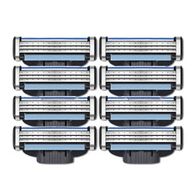 Carica l&#39;immagine nel visualizzatore di Gallery, Lametta Barba, Aggiornata Uomo Rasoio Lamette 3 lame per una rasatura liscia, Lamette in Acciaio, Rasoio Barba Manuale, 3 lame Acciaio di aggiornamento, Ricariche di Lame di Rasoio(8)
