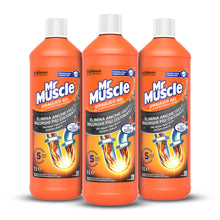 Carica l&#39;immagine nel visualizzatore di Gallery, Mr Muscle Idraulico Gel, Disgorgante per Tubi e Scarichi, SICURO PER I TUBI - Formato Scorta da 3 pezzi da 1000 ml
