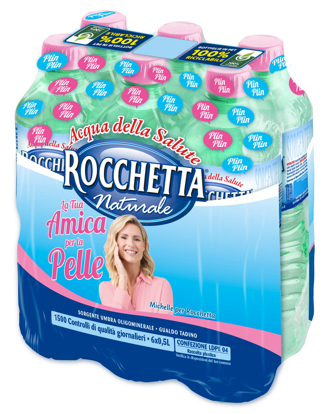 Rocchetta Acqua Naturale, 6 x 0,5L