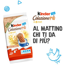 Carica l&#39;immagine nel visualizzatore di Gallery, Kinder Colazione Più - 10 Merendine di Pan di Spagna Integrale ai 5 Cereali, con Ripieno di Malto e Cacao, Ottime a Colazione e Merenda, Confezione da 290 Grammi

