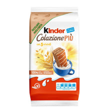 Carica l&#39;immagine nel visualizzatore di Gallery, Kinder Colazione Più - 10 Merendine di Pan di Spagna Integrale ai 5 Cereali, con Ripieno di Malto e Cacao, Ottime a Colazione e Merenda, Confezione da 290 Grammi
