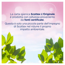 Carica l&#39;immagine nel visualizzatore di Gallery, Scottex L&#39;Originale Carta Igienica, Morbida e Assorbente, Confezione 100% Riciclabile, Fatto in Italia, 10 Rotoli Regular
