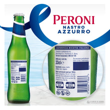 Carica l&#39;immagine nel visualizzatore di Gallery, Peroni Nastro Azzurro, Cassa con 24 Bottiglie di Birra da 33 cl, Birra Premium Lager a Bassa Fermentazione, Gusto Secco e Rinfrescante, Gradazione Alcolica 5% Vol
