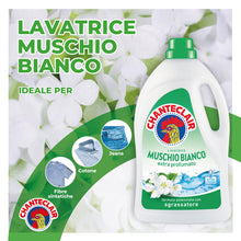 Carica l&#39;immagine nel visualizzatore di Gallery, Chanteclair - Detersivo per Lavatrice, Profumo Muschio Bianco, Formula Concentrata, con Vero Sgrassatore - 3 Flaconi da 1260 ml
