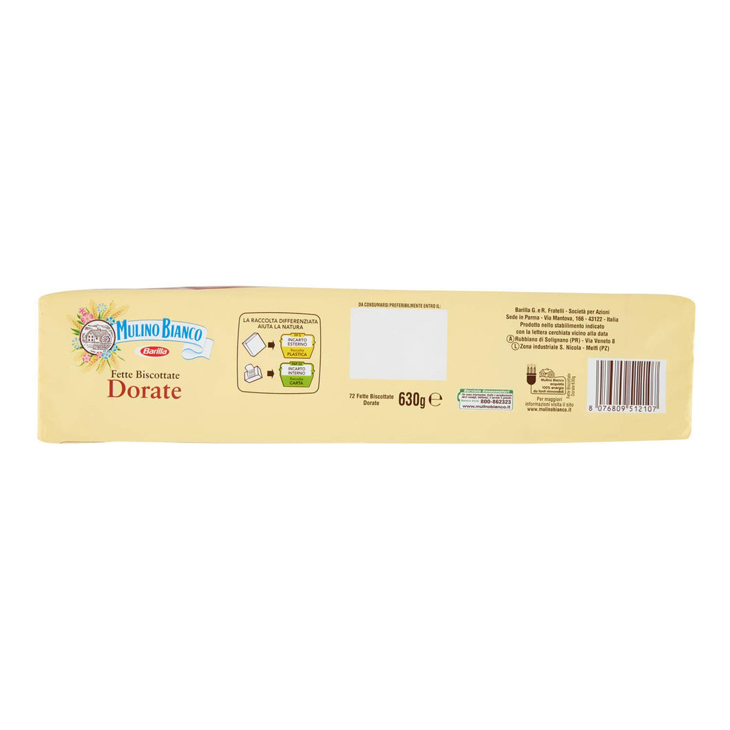 Mulino Bianco Fette Biscottate Dorate, 630 g