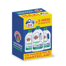 Carica l&#39;immagine nel visualizzatore di Gallery, Chanteclair - Detersivo per Lavatrice, Profumo Muschio Bianco, Formula Concentrata, con Vero Sgrassatore - 3 Flaconi da 1260 ml
