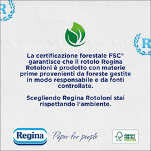 Carica l&#39;immagine nel visualizzatore di Gallery, Regina Rotoloni 42 Maxi Rotoli di Carta Igienica, 500 Fogli a 2 Veli, Lunghezza ottima, Confezione 50% in Plastica Riciclata, Carta 100% Certificata FSC
