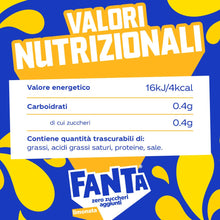 Carica l&#39;immagine nel visualizzatore di Gallery, Fanta Zero Zuccheri Gusto Limone, con Succo di Limone di Siracusa, Senza Zuccheri Aggiunti e Conservanti, Lattina 100% riciclabile, Gusto Rinfrescante - 24 lattine da 330 ml
