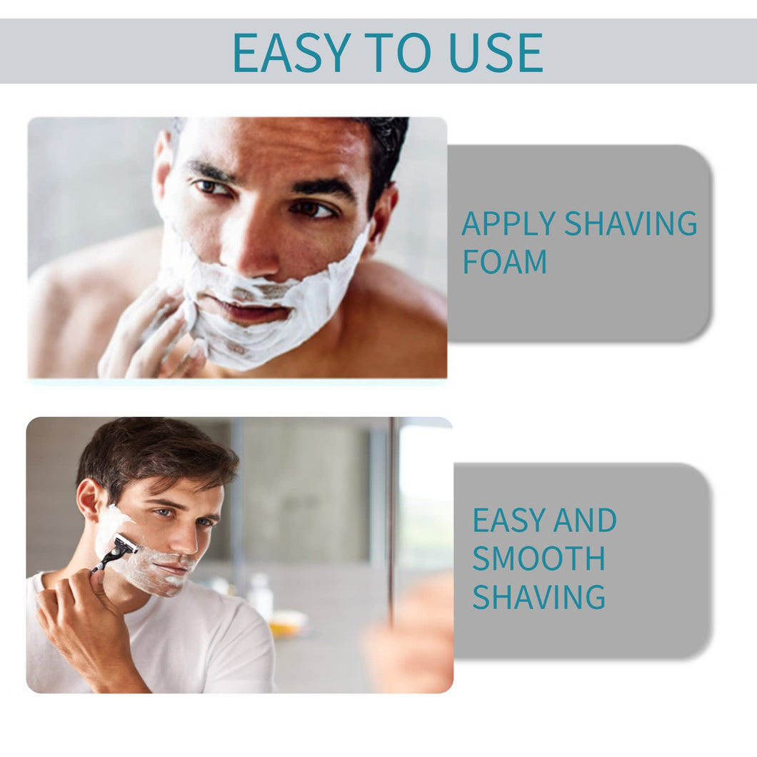 Lame da rasoio da uomo per 3 Lame da rasoio, Lame di ricambio per rasoio manuale, 3 lame in acciaio da rasoio, Rasoio da uomo per rasatura liscia, Fit for 3 Lamette da Barba (4 Pezzi)