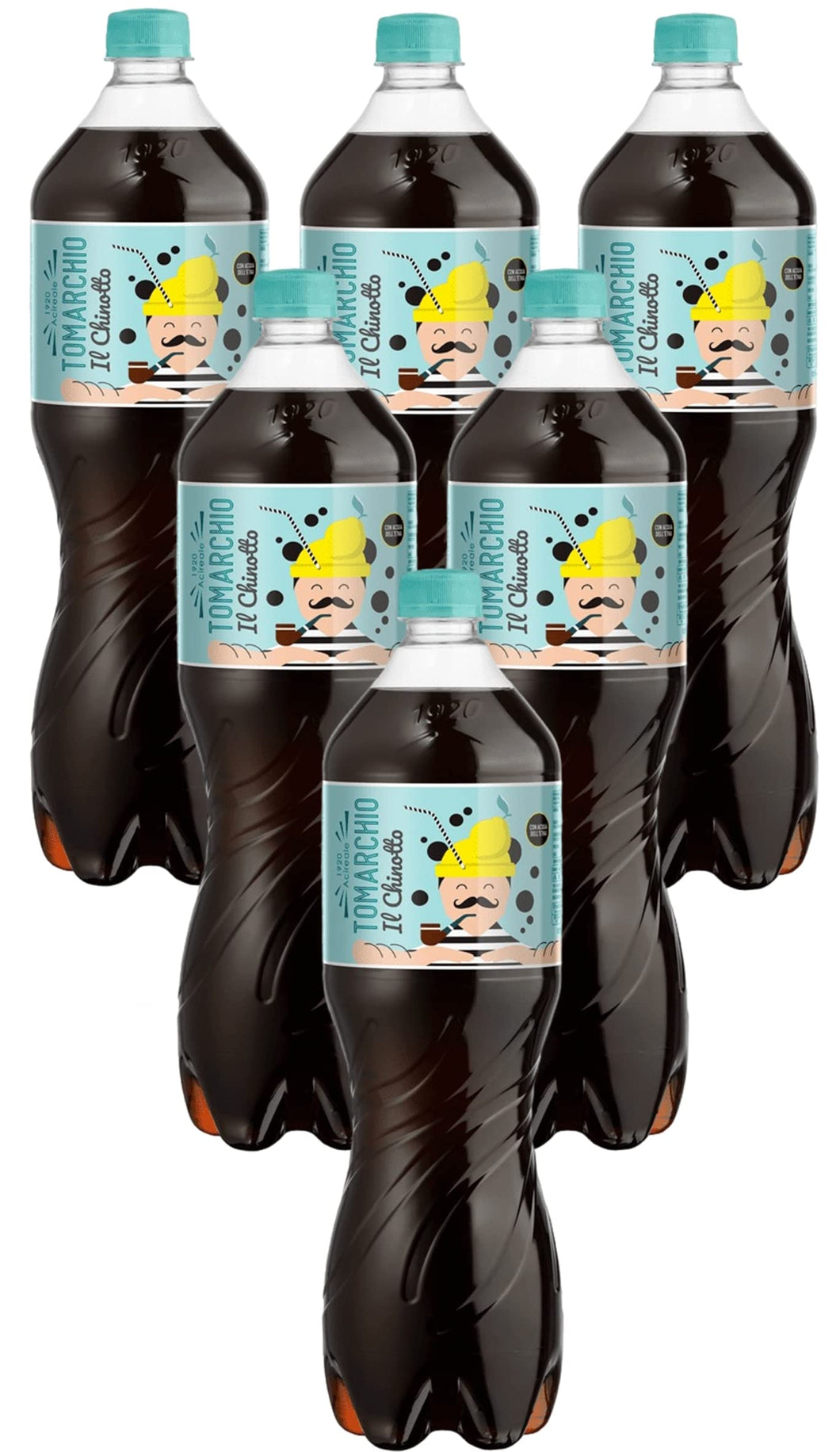 Sicilia Bedda - BIBITE TOMARCHIO - Bibite Siciliane - Spuma, Arancia Rossa, Aranciata, Chinotto, Ginger - Altissima Qualità (CHINOTTO 6X1.25)