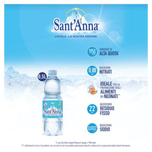 Carica l&#39;immagine nel visualizzatore di Gallery, Acqua Sant&#39;Anna Pack 0,5L Naturale | 96 Bottiglie, Minerale, Oligominerale, Minimamente mineralizzata
