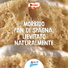 Carica l&#39;immagine nel visualizzatore di Gallery, Kinder Brioss - 10 Merendine di Pan di Spagna, Lievitate Naturalmente, con Farcitura al Latte 100% Italiano, Ottime a Colazione e Merenda, Confezione da 270 Grammi
