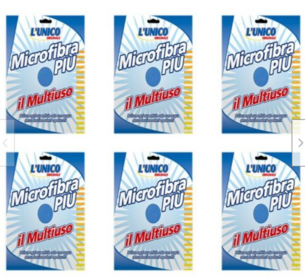 6pz L’Unico Origin Microfibra Più panno multiu