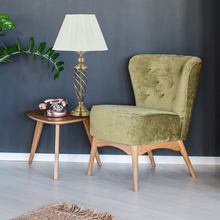 Carica l&#39;immagine nel visualizzatore di Gallery, Abat Jour Da Comodino Antica, Paralume &amp; Base in Metallo, E27, Lampada Da Tavolo
