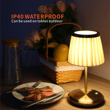 Carica l&#39;immagine nel visualizzatore di Gallery, Lampada Da Tavolo Portatile Ricaricabile Da Scrivania Dimmerabile Con Rivestimen

