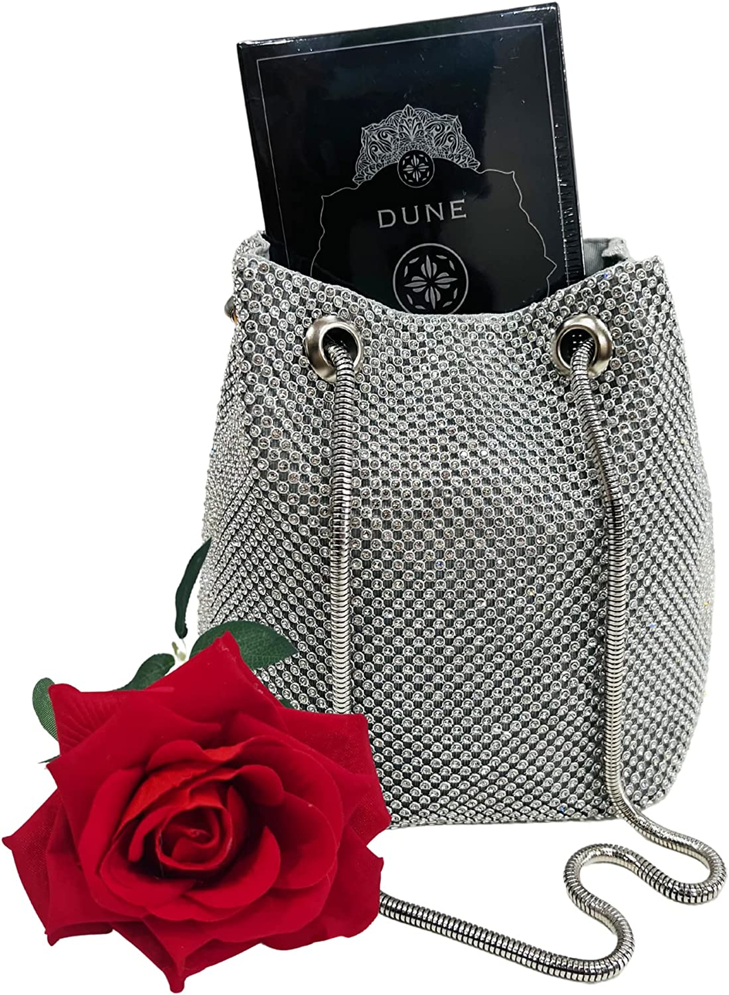 Idea Regalo - Eau De Parfum Dune 50Ml - Pochette Colore Argento Con Brillantini