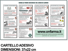 Carica l&#39;immagine nel visualizzatore di Gallery, KIT DI REINTEGRO COMPLETO DI CARTELLO PRIMO SOCCORSO Ricambio per Cassetta Medic
