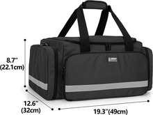 Carica l'immagine nel visualizzatore di Gallery, Borsa Primo Soccorso Vuota Nero, Borsa per Infermiere Borsa Emergenza per Kit E
