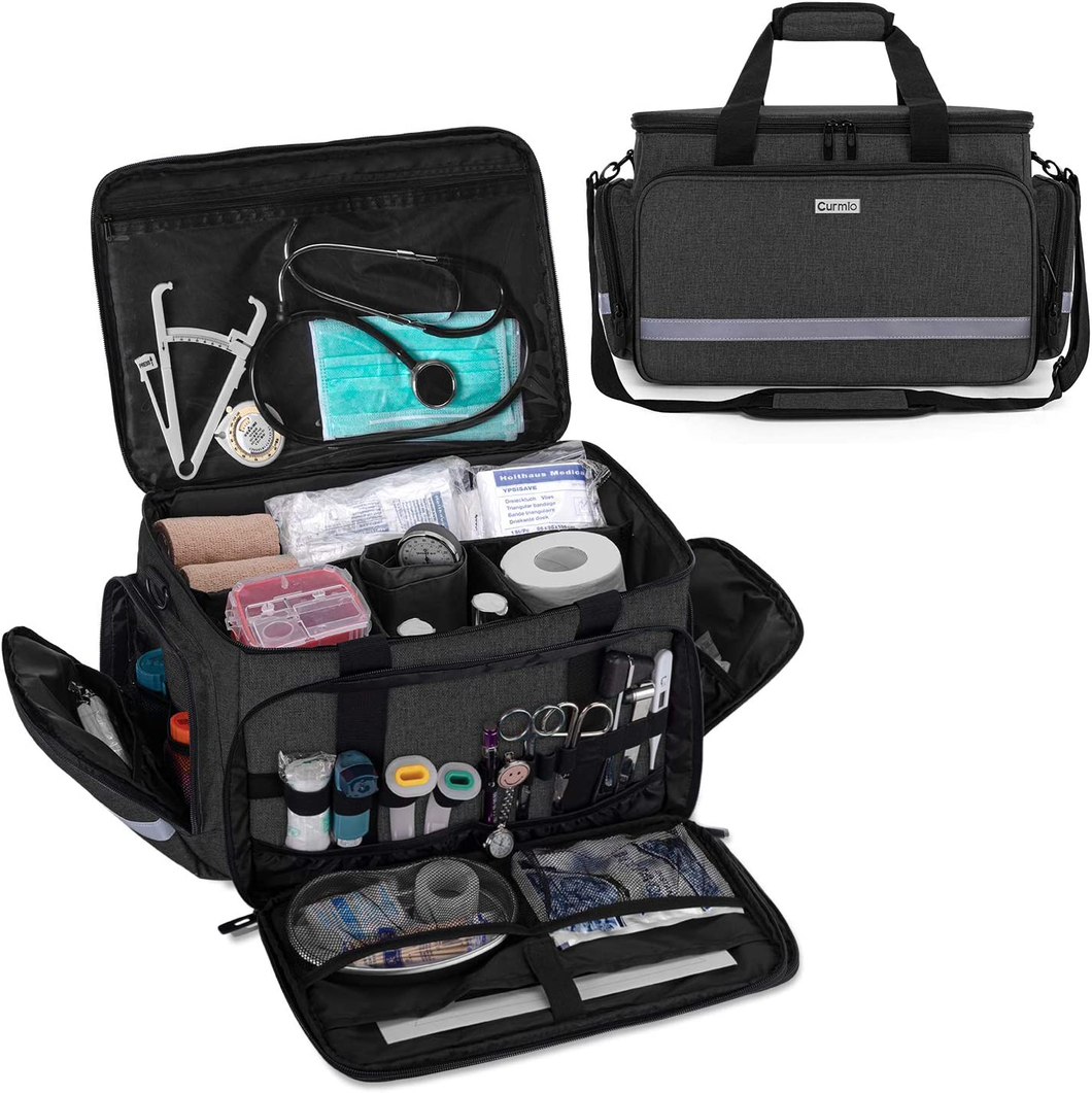 Borsa per Infermiere, Borsa Medica per Borsa Clinica Con Divisori Interni E Fond