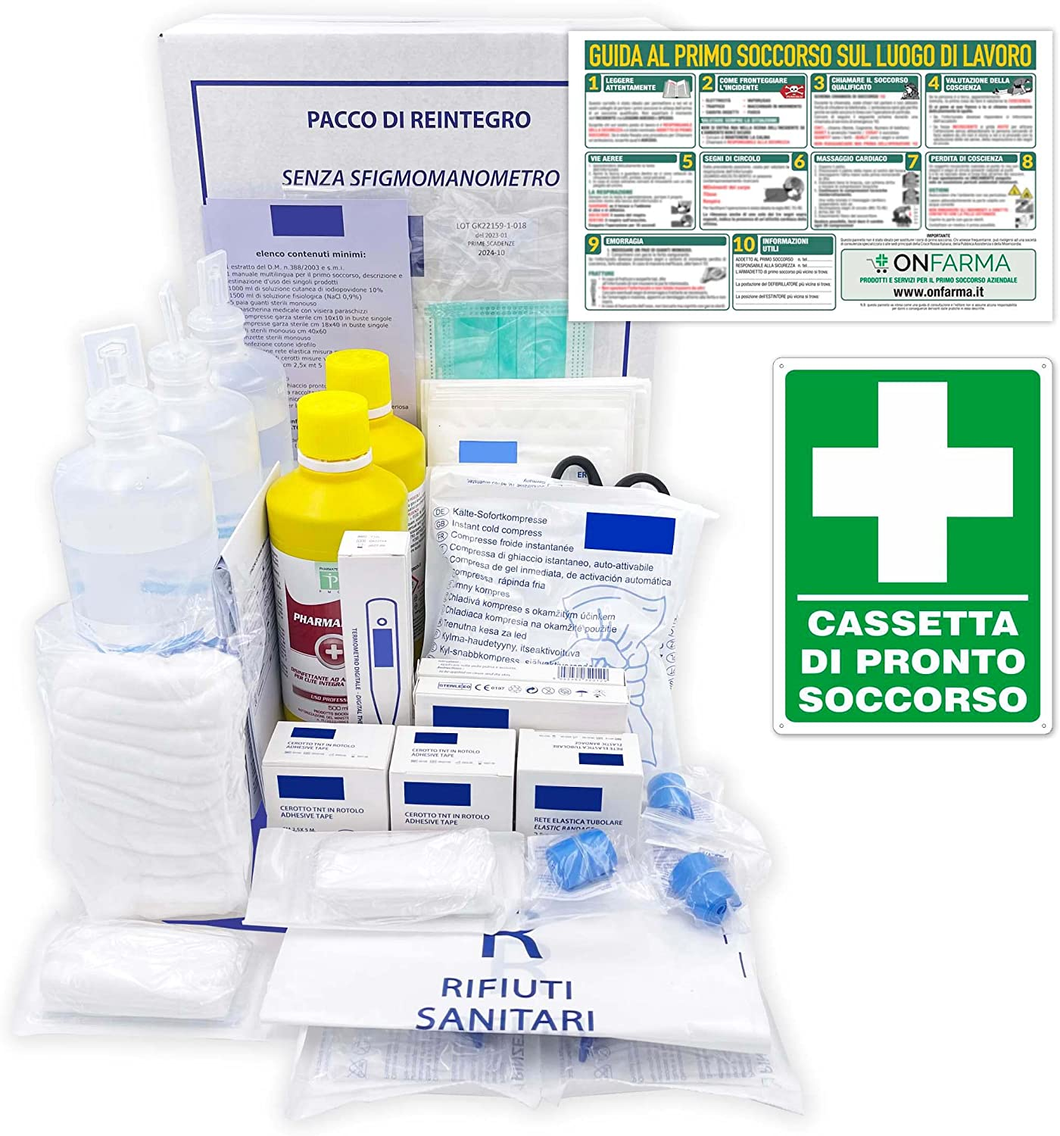 FARMAKIT KIT DI REINTEGRO SENZA MISURATORE DI PRESSIONE COMPLETO DI CARTELLI PRI