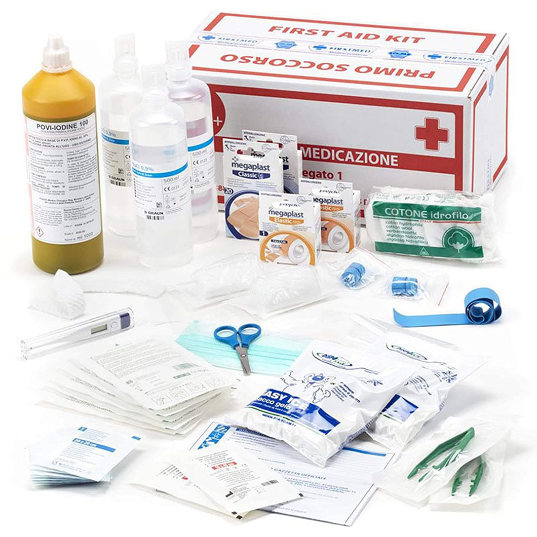 - Pacco Reintegro per Kit Pronto Soccorso, Con Prodotti Medicali Utili in Divers